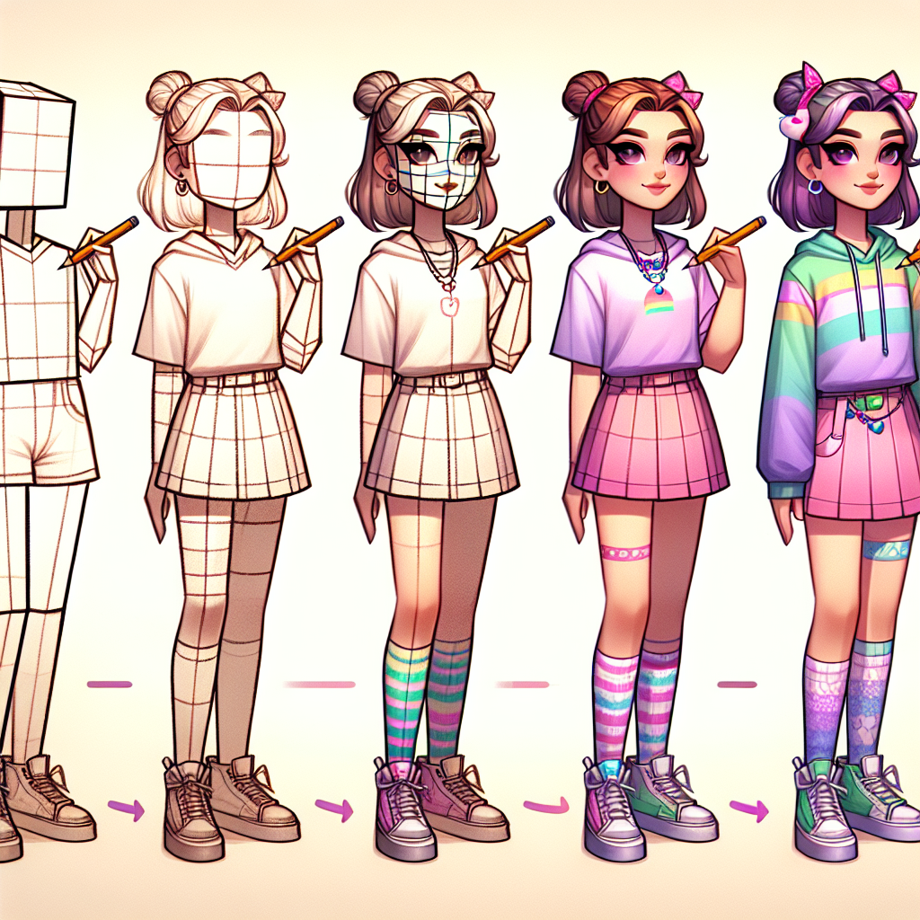 Crafting Your Own Aesthetic Girl Minecraft Skin Template: Tips and Inspiration
